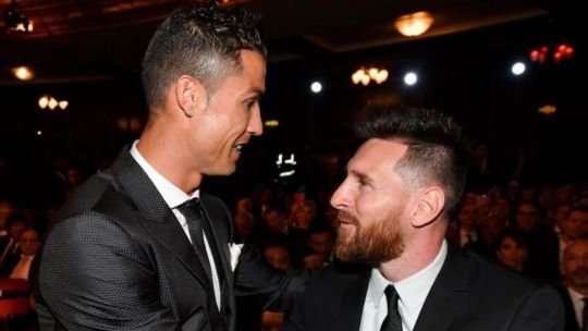 Jorge Messi con Lionel Messi