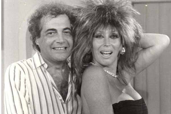 Moria Casán y Mario Castiglione en una fotografía de archivo