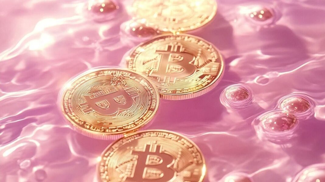 Bitcoin y otras criptomonedas en una pantalla