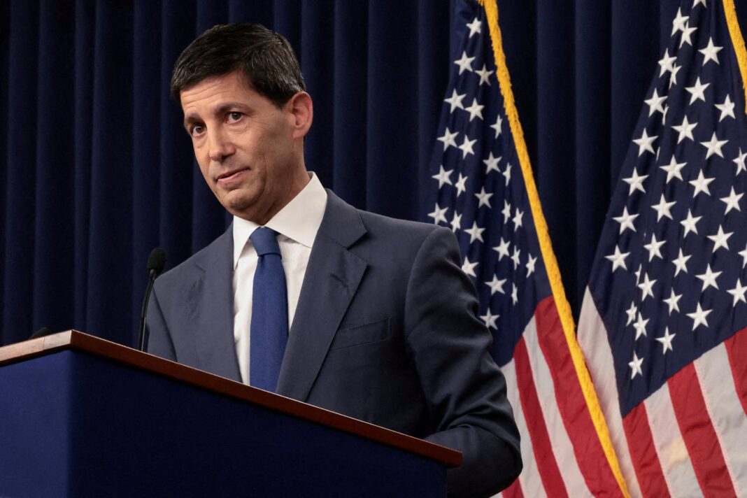 Kevin Warsh, presidente de la Reserva Federal, durante su discurso en Jackson Hole
