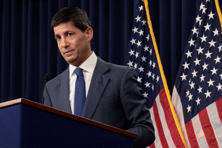 Kevin Warsh, presidente de la Reserva Federal, durante su discurso en Jackson Hole