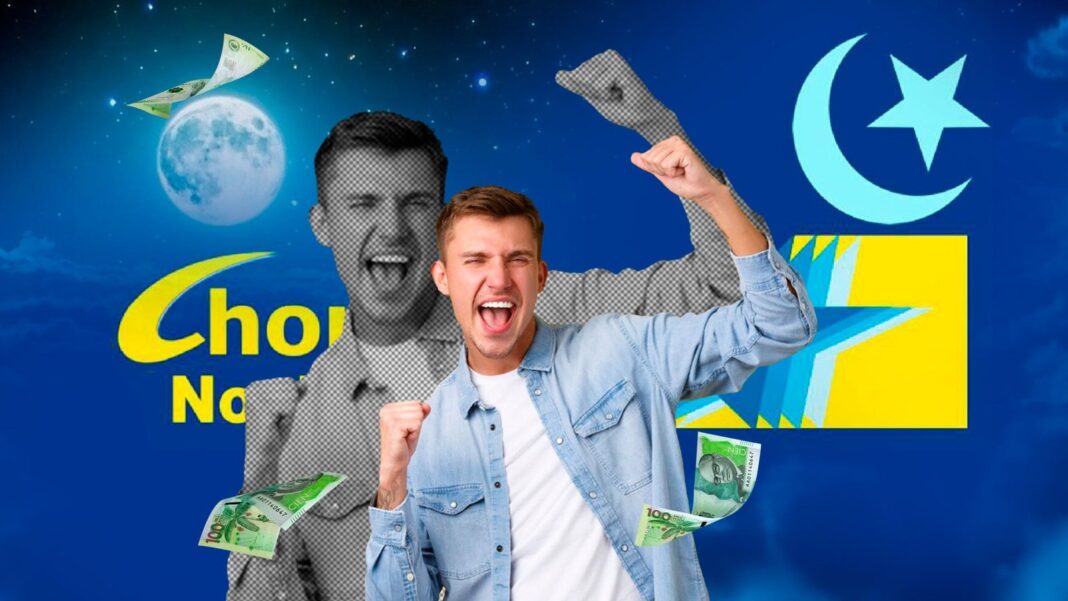 Boleto de la lotería Chontico Noche con el número ganador 2007