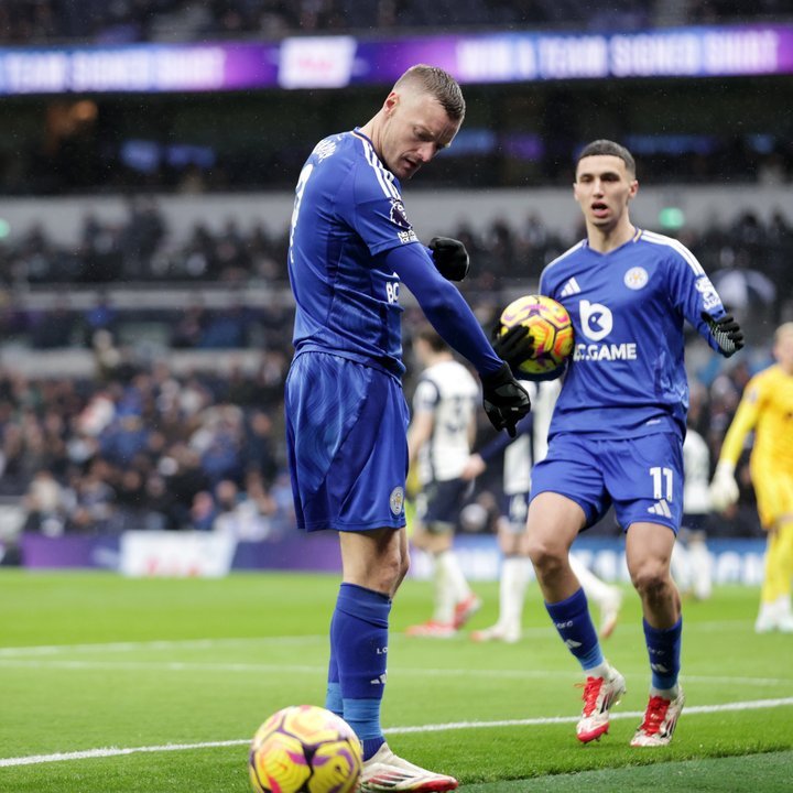 Jamie Vardy durante un partido con Cremonese