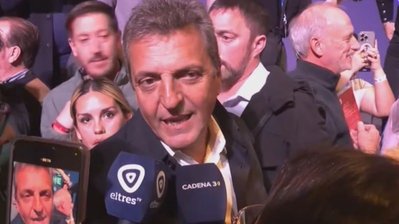 Sergio Massa en un acto en Rosario