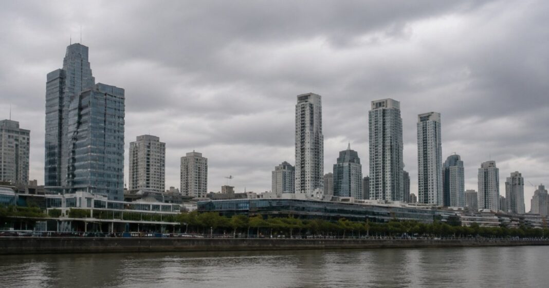 Mapa del pronóstico del tiempo del SMN para Buenos Aires