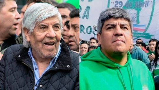 Hugo Moyano durante una reunión sindical