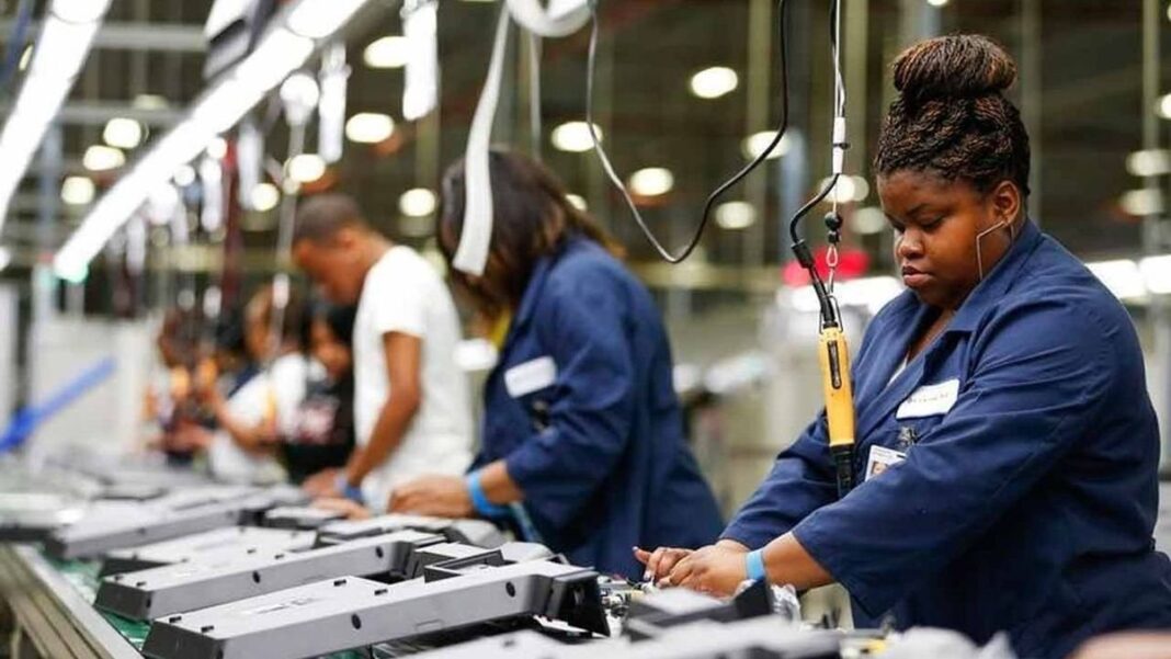 Gráfico de creación de empleo en Estados Unidos