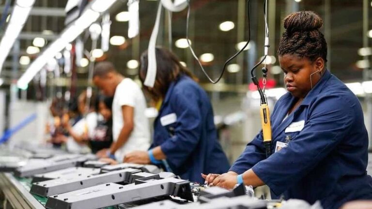 Gráfico de creación de empleo en Estados Unidos