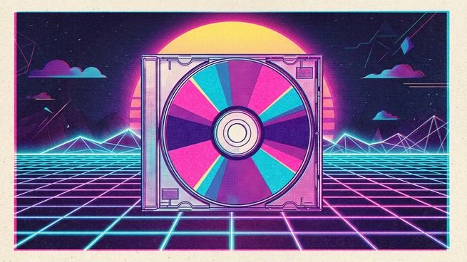CD apilados sobre una superficie