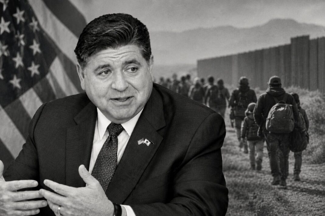 J.B. Pritzker, gobernador de Illinois, durante una entrevista