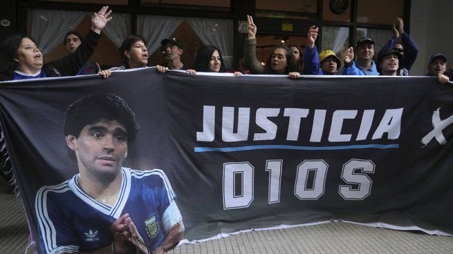 Tribunal en el juicio por la muerte de Diego Maradona