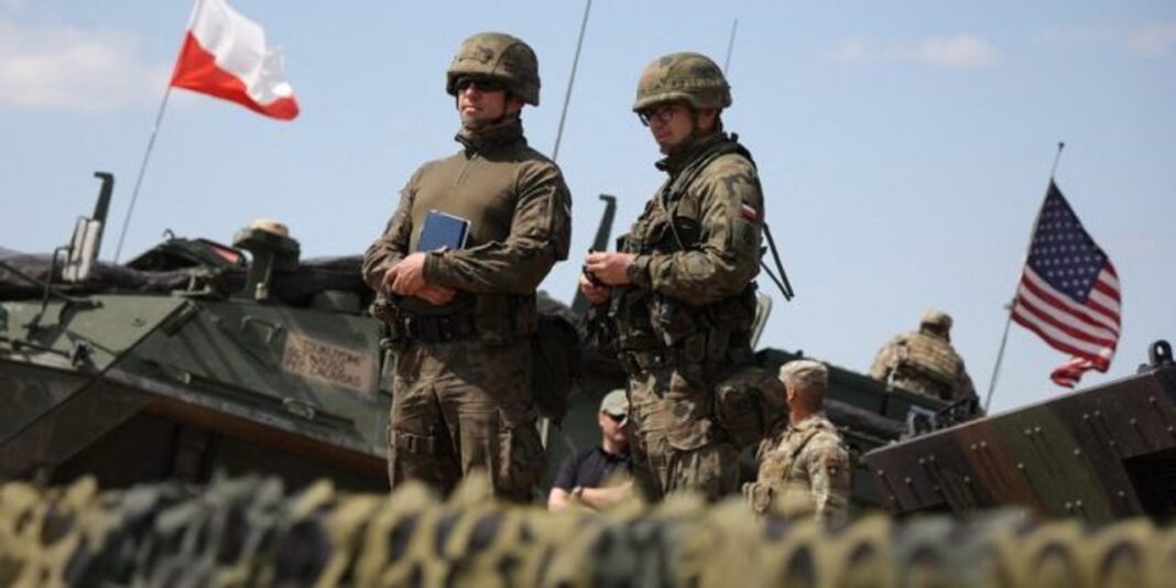 Soldados estadounidenses en un ejercicio militar en Polonia