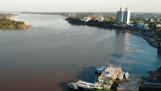 Vista del río Paraná en la región del Litoral argentino