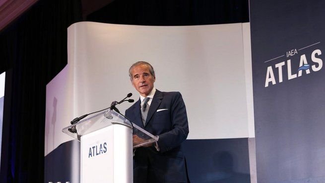 Rafael Grossi, diplomático argentino, en una reunión del Organismo Internacional de Energía Atómica
