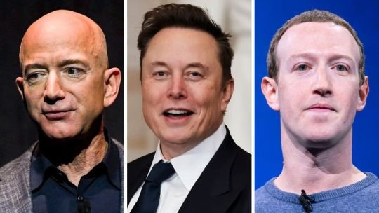 Gráfico con los nombres y patrimonios de los 10 hombres más ricos del mundo según Forbes en septiembre de 2026
