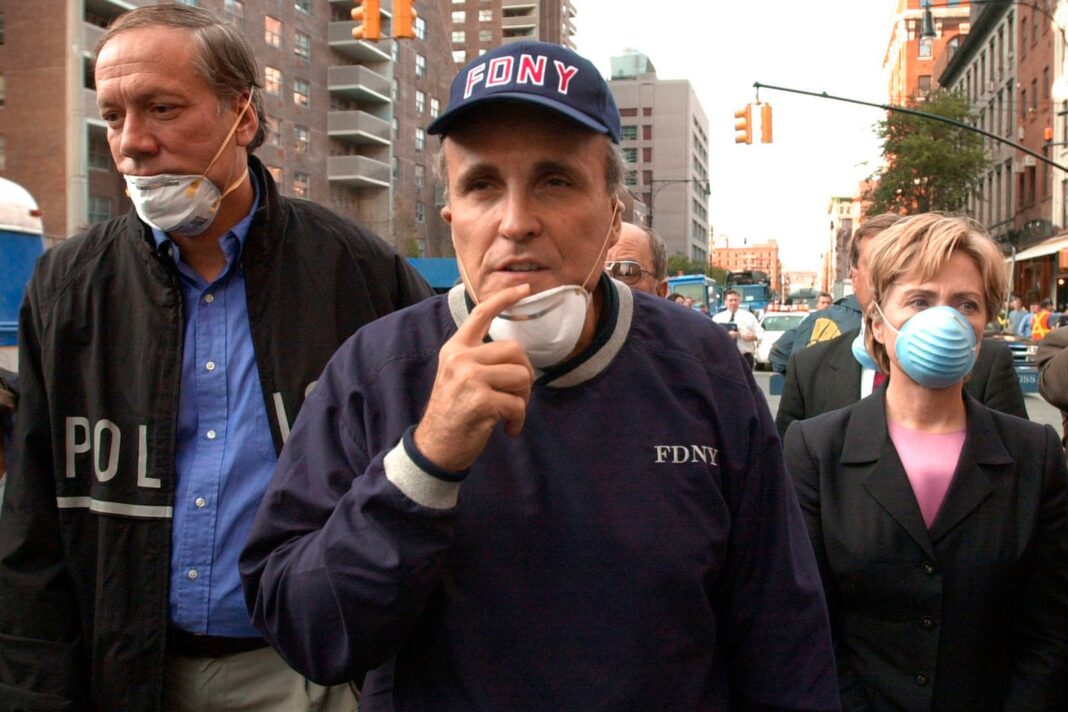 Rudy Giuliani, exalcalde de Nueva York, en una conferencia de prensa