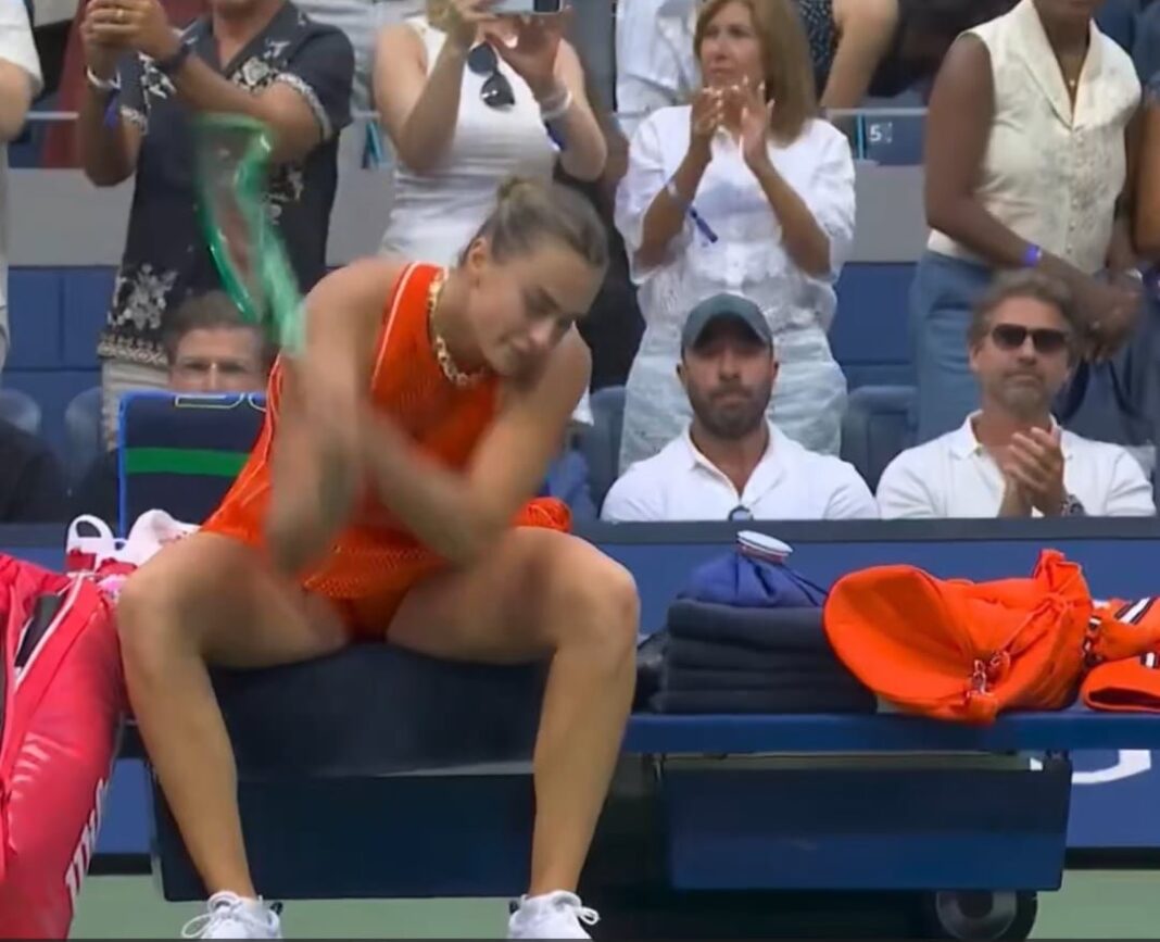 Aryna Sabalenka durante la final del US Open