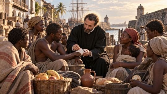 Imagen de San Pedro Claver, sacerdote jesuita