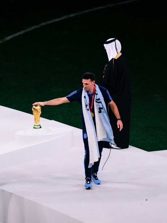 Lionel Scaloni como técnico de la Selección argentina
