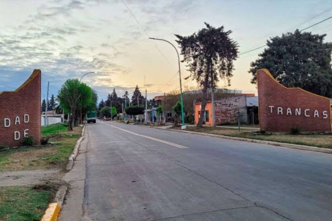 Mapa de la provincia de Tucumán con la localidad de Trancas, epicentro del terremoto de magnitud 5