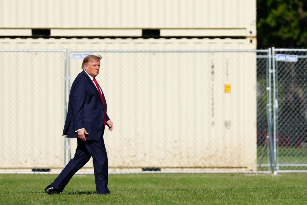 Donald Trump y Delcy Rodríguez durante la Asamblea General de la ONU en Nueva York