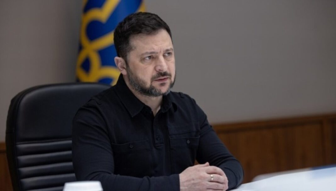 Volodímir Zelenski en rueda de prensa