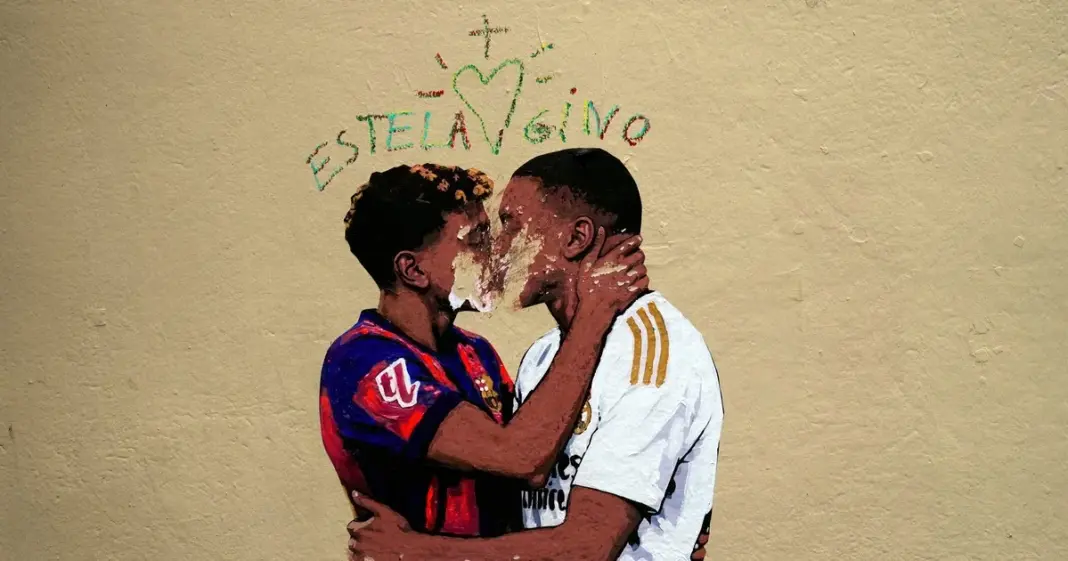 Lamine Yamal y Kylian Mbappé en el clásico Barcelona vs Real Madrid