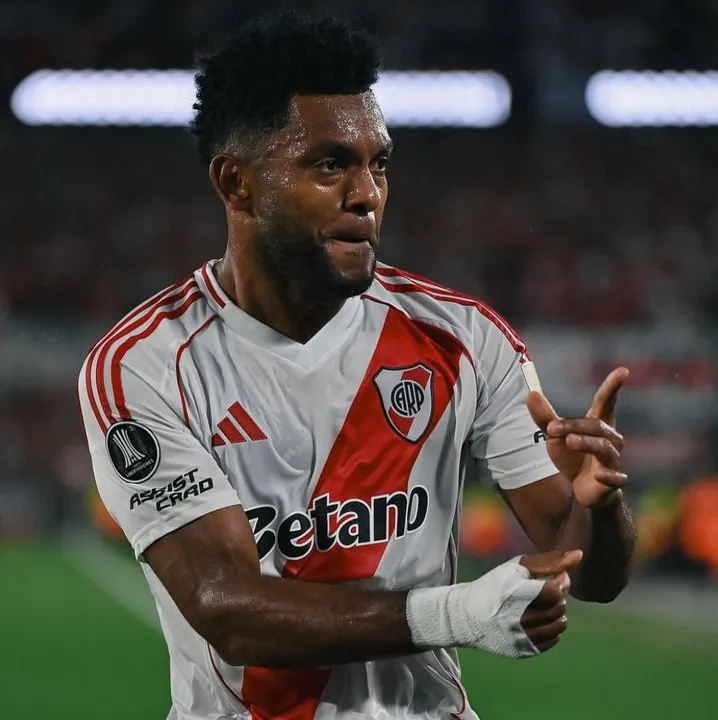 Miguel Ángel Borja, ex delantero de River, hablando sobre el Superclásico