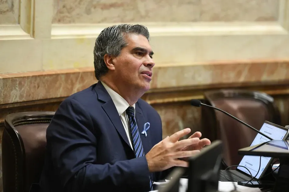 Jorge Capitanich en el Senado durante su intervención del 29 de octubre