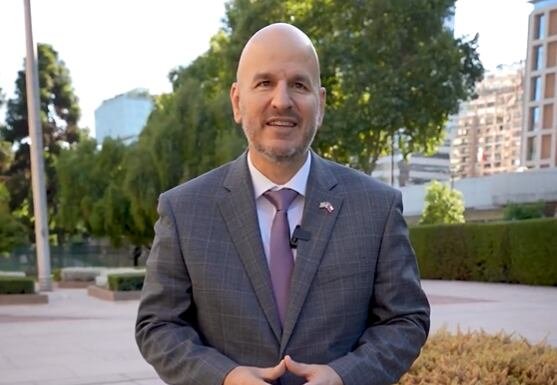 Embajador de Estados Unidos en Chile, Brandon Judd, durante su participación en el Día del Comercio Global 2026.