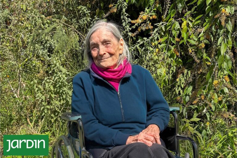 Chola López Varela en su vivero La Terraza de Benavídez