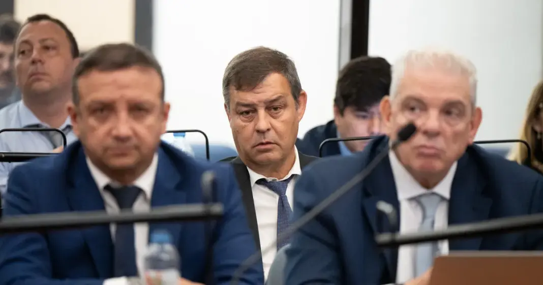 Víctor Manzanares, ex contador de la familia Kirchner, durante una audiencia judicial
