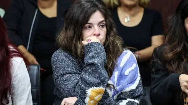 Dalma Maradona y Jana Maradona durante el juicio por la muerte de Diego Maradona