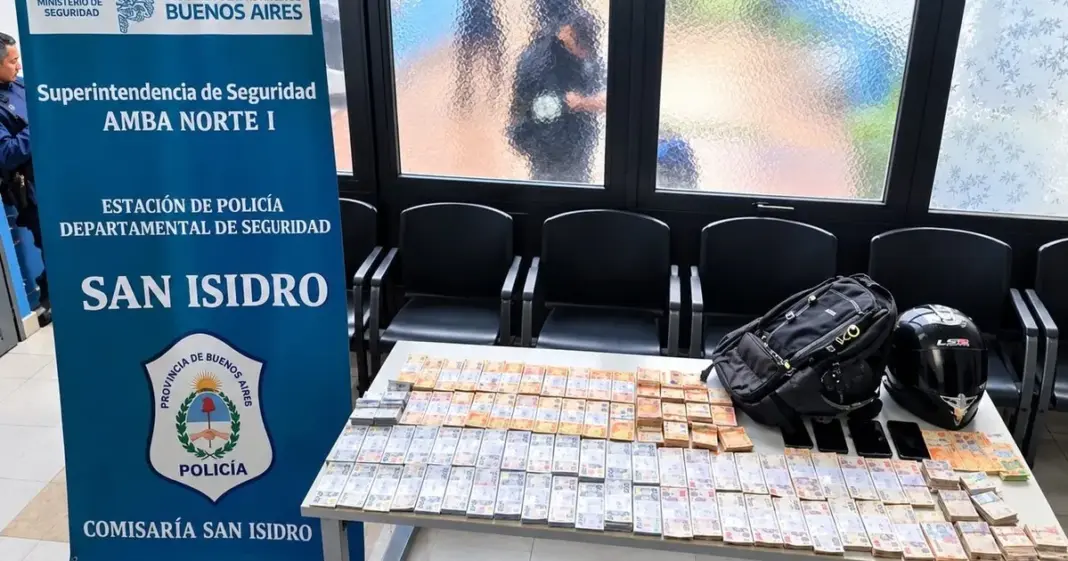Persecución policial en San Isidro tras robo de casi 38 millones de pesos