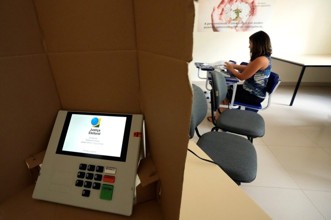Urna electrónica utilizada en las elecciones de Brasil