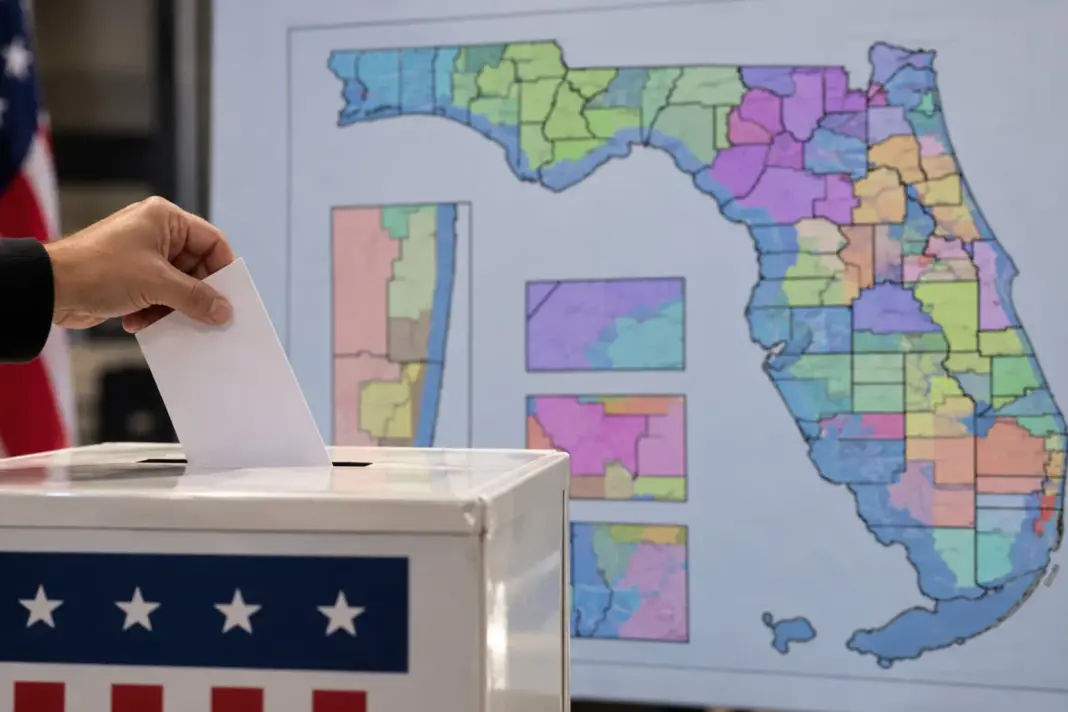 Mapa de los 28 distritos electorales de Florida para las elecciones de medio término de Estados Unidos