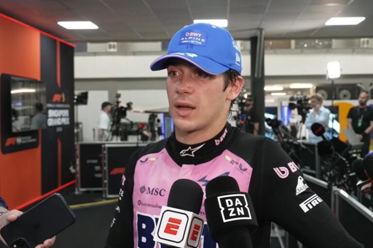Franco Colapinto, piloto argentino de Alpine, durante el Gran Premio de Singapur de Fórmula 1