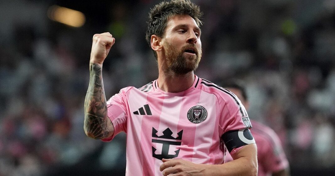 Lionel Messi durante un partido de Inter Miami en la MLS