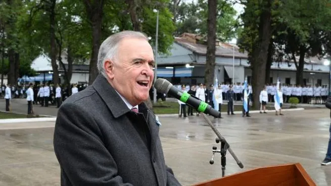 Osvaldo Jaldo, gobernador de Tucumán, en un acto oficial