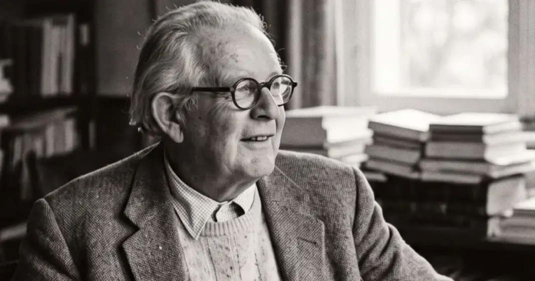 Retrato de Jean Piaget, psicólogo suizo