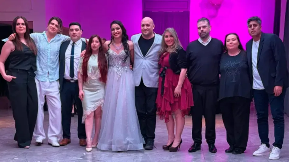 Lucía Montenegro en su fiesta de cumpleaños número 33
