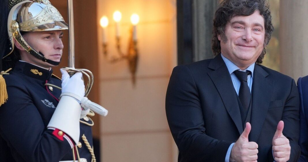Javier Milei en París durante la Argentina Week