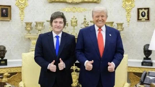 Javier Milei, presidente de Argentina, en un acto oficial