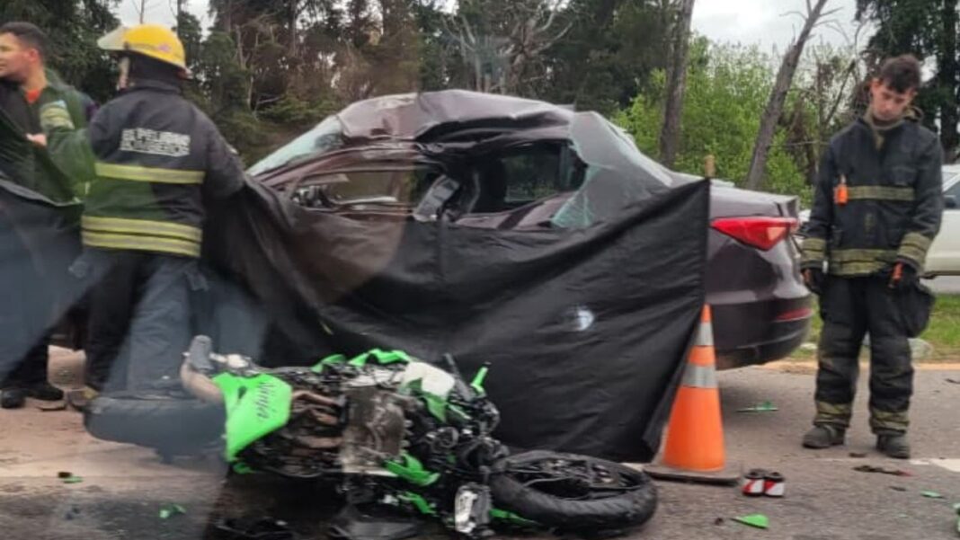 Accidente de tránsito en la Ruta 2 a la altura del kilómetro 42, en La Plata