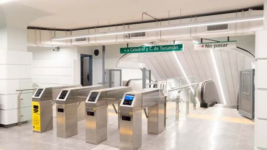 Estación Tribunales de la línea D del subte reabierta