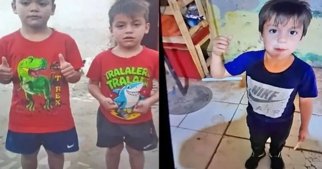 Operativo de búsqueda en la represa de Chaco donde fueron encontrados los tres niños sin vida