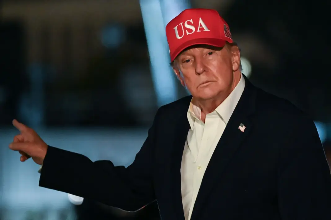 Donald Trump durante un acto de campaña en Kentucky