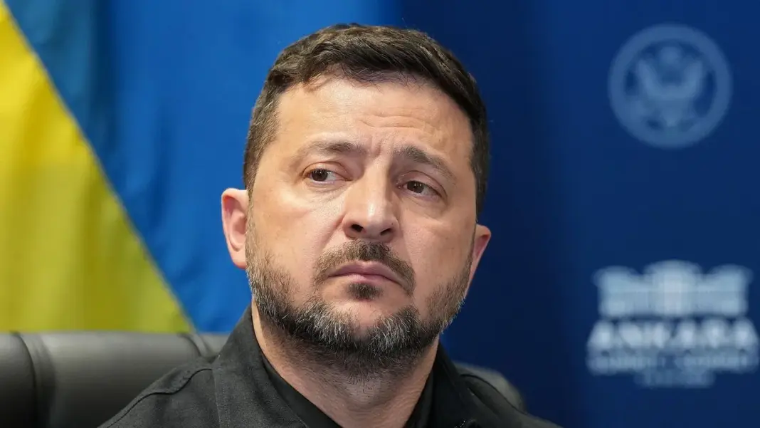 Volodímir Zelenski durante una entrevista